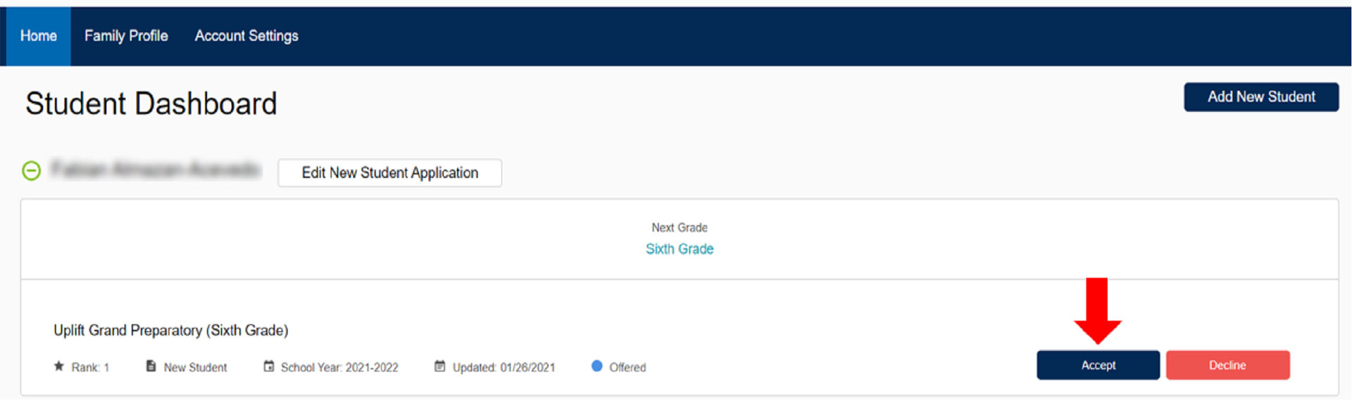 Student Dashboard 