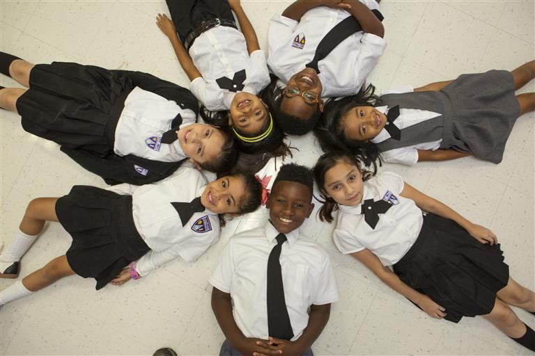 Uplift Pinnacle Scholars in a circle